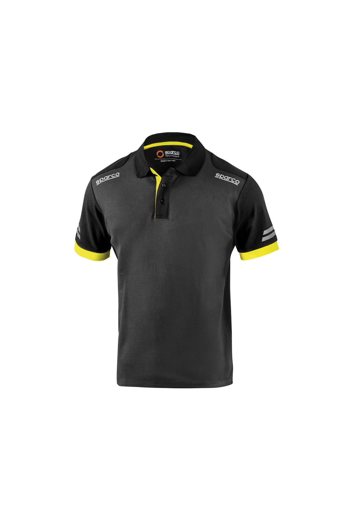 Sparco Tech polo, Grå og gul fluo