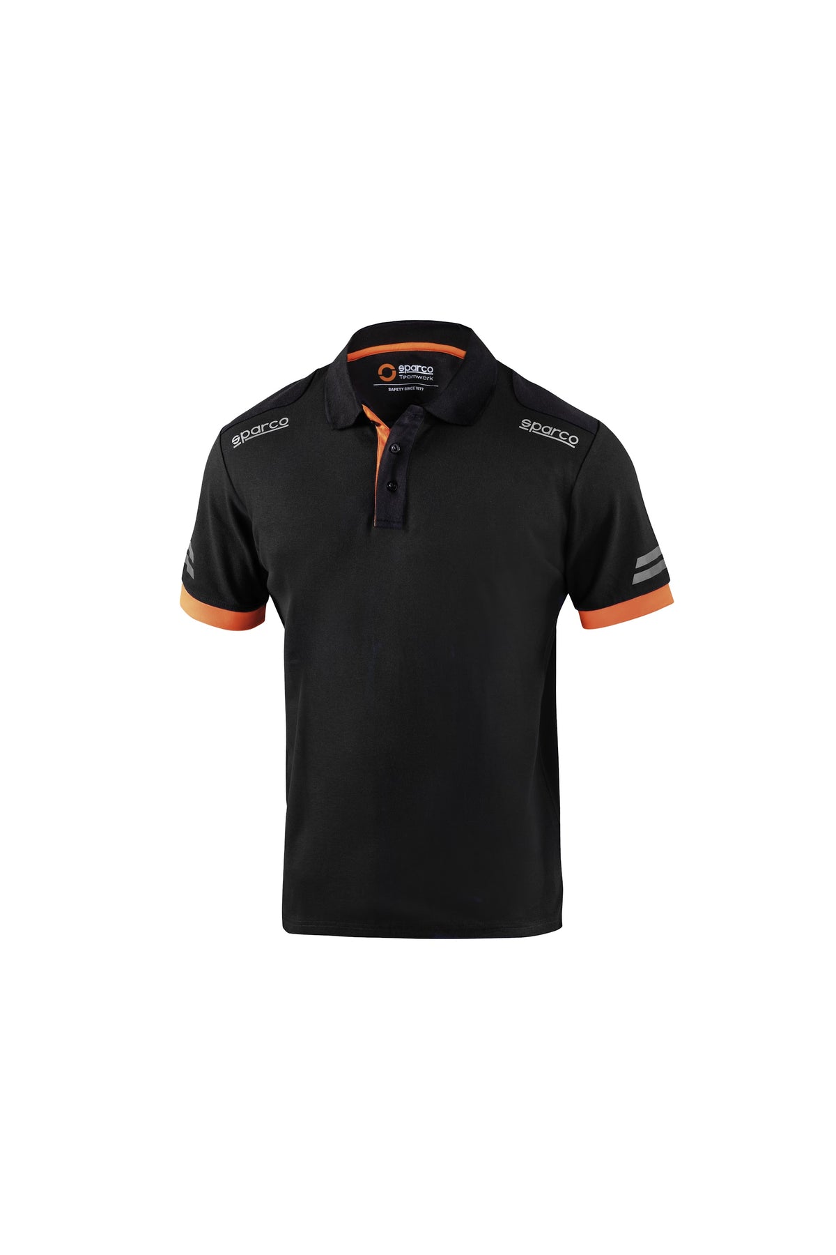 Sparco Tech polo, Sort og orange
