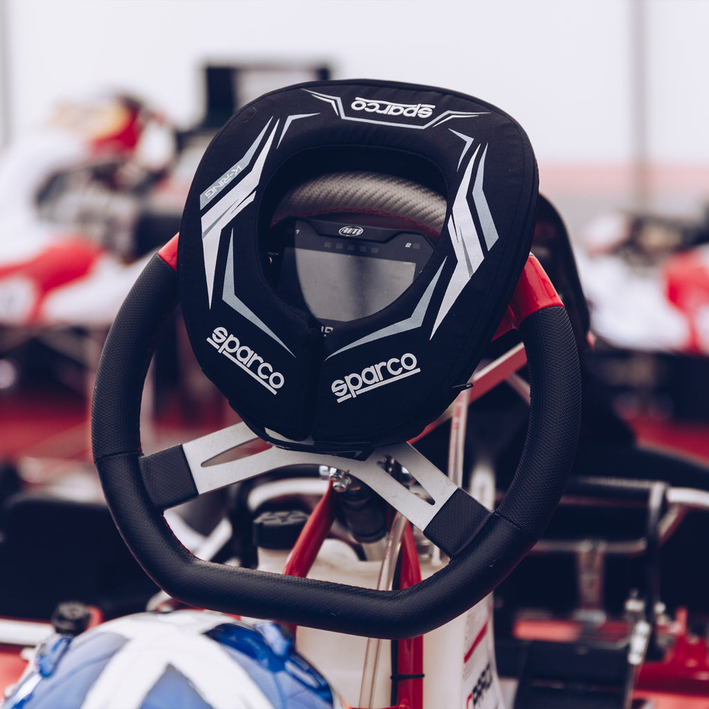 Sparco K-Ring nakkekrave, Sort og hvid