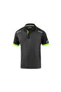 Sparco Tech polo, Grå og grøn fluo
