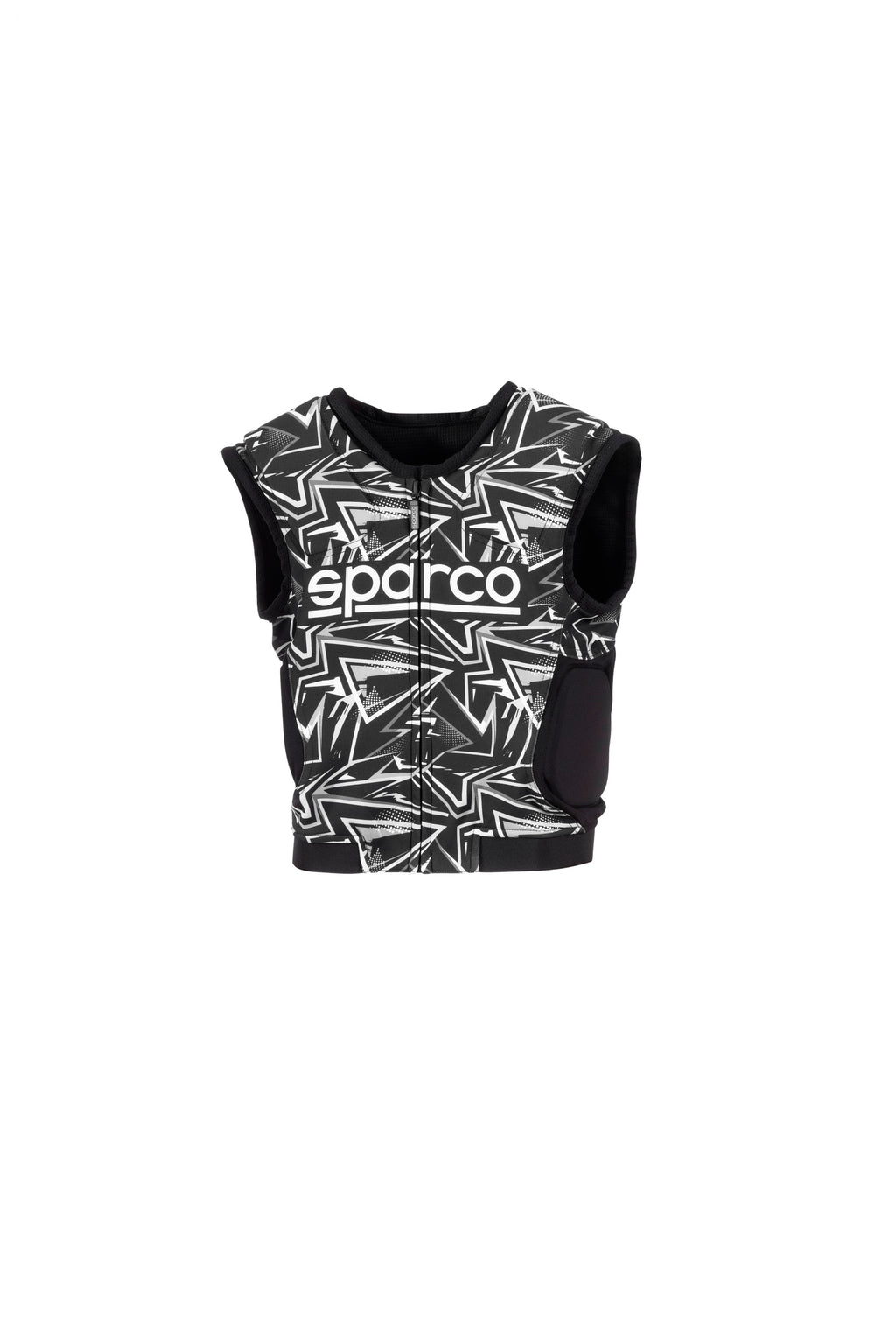 Sparco SJ Pro K-3 ribbensbeskytter, Sort og hvid