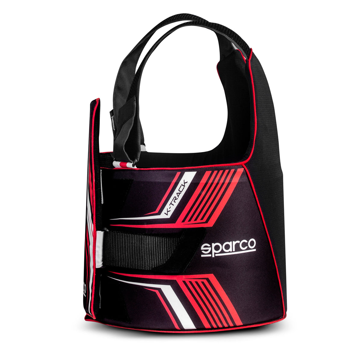 Sparco K-Track ribbensbeskytter, Sort og rød