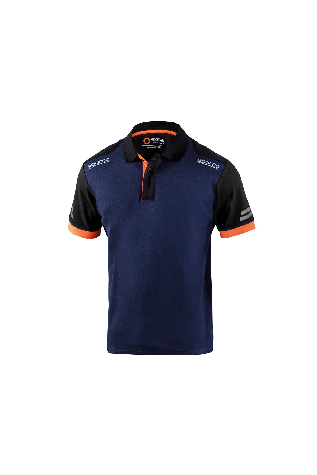 Sparco Tech polo, Navy og orange